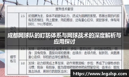 成都网球队的盯防体系与网球战术的深度解析与应用探讨